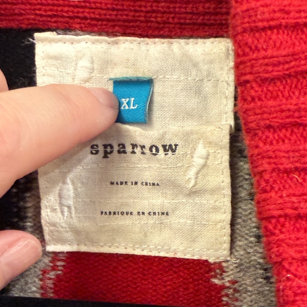 Anthropologie Sparrow Colorful Button-Up Cardigan Coat w/Belt - Picture 3 of 6